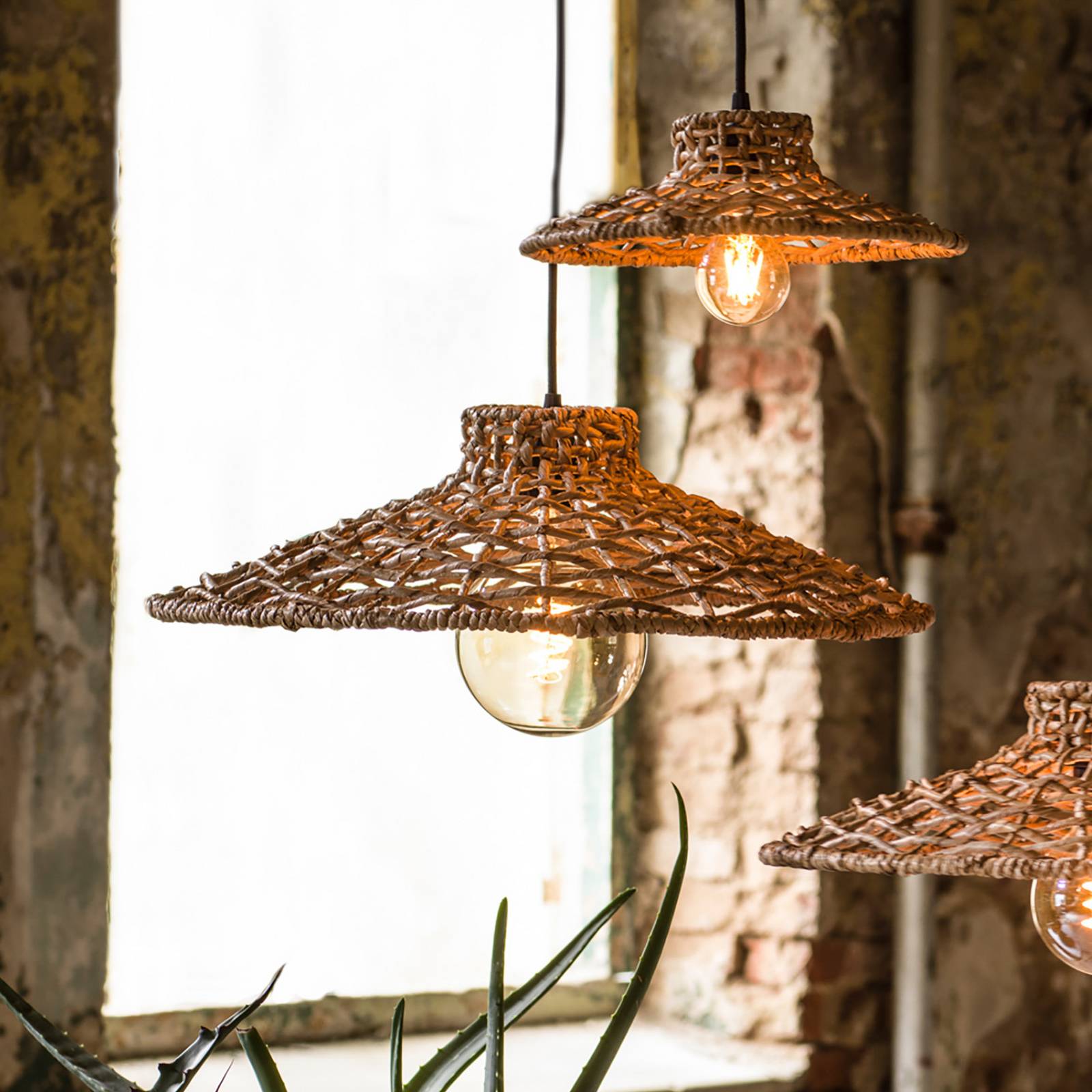 PR Home Hängelampe Sari, dimmbar, Holz hell, für Wohn- / Esszimmer, Holz, Pendelleuchte