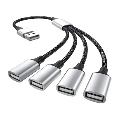 Multi-Port USB-Hub-Erweiterungen, 4-Port-Typ-C-Hub, USB-Splitter, schnelle Datenübertragung, Image