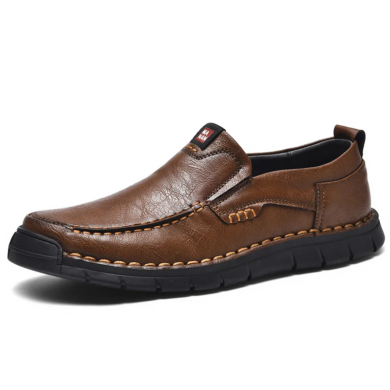 Neue weiche Leder Herrenschuhe Outdoor Herren Loafer Luxus atmungsaktive Herren Fahrschuhe rutschfeste handgemachte Herren Freizeitschuhe