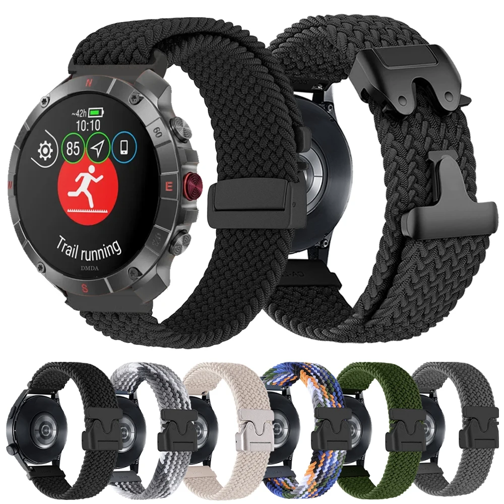 20 mm 22 mm geflochtenes Armband für POLAR IGNITE 3 2 Uhrenarmband VANTAGE M3 V3 M2 M elastisches Nylon-Schlaufenarmband Grit X X2 Pro Titan-Armband Image