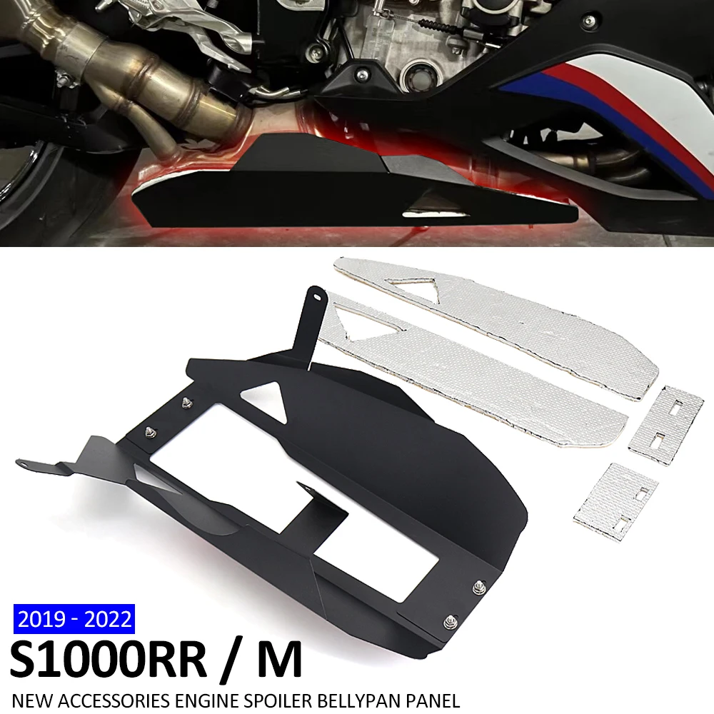Für BMW S1000RR M1000RR S1000RR M1000RR 2019-2023 Motor Auspuff Bauch Pan Schutz Abdeckung Chassis Untere schild Verkleidung Schutz Image