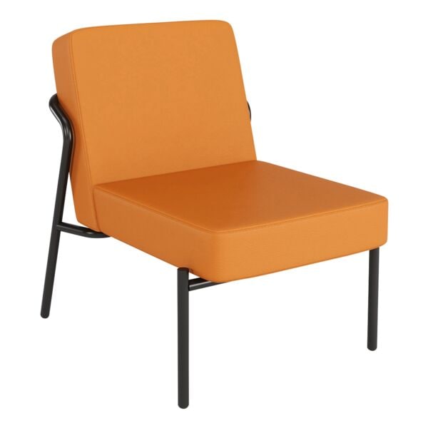 meet Sessel »meet - Medso S« Modell Klassik Kunstleder orange, 40.6 cm