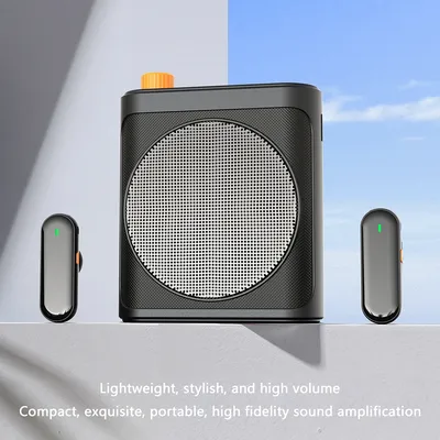 Mini Wireless Megaphone Speaker With Lavalier microphone Portable Voice Amplifier for Teachers,
