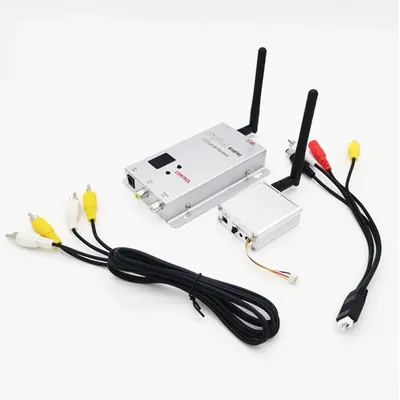 RCMOY 2.4G 1W Wireless AV Sender TV Audio Video Transmitter Receiver Analog VTX For FPV Quadcopter