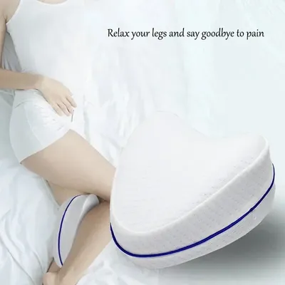 Oreillers aux jambes et aux genoux, pour soulager le bas du dos et les jambes.Soulagement du Bas du