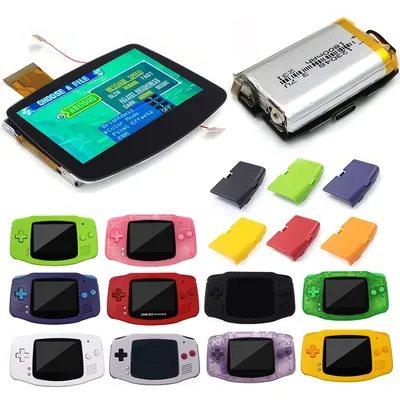 2023 Newest V5 GBA Laminated IPS LCD KIT With 1800mAh Lithium Battery Drop In 720X480 Backlight For