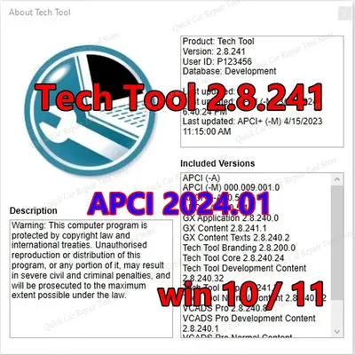 2024 Premium Tech Tool 2.8.241 (PTT 2.8 / VCADS)(REAL Development) Product History with Developer