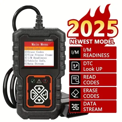 CY3001 OBD2 Scanner with ELM327 Chip, Car Fault Code Reader & Engine Diagnostic Tool for All