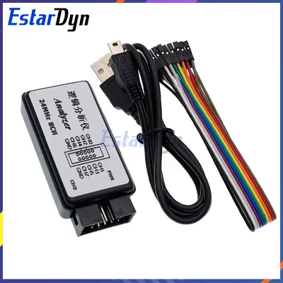 Estardyn USB Logic Analyzer 24MHz 8 Channel 24M/seconds Logic Analyzer Debugger For ARM FPGA Logic