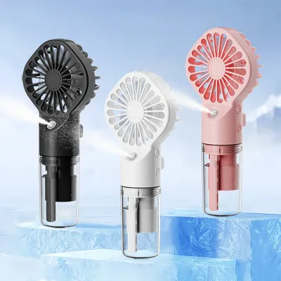 Portable Humidifier Fan Mini Handheld Mist Fan USB Rechargeable Portable Small Pocket Fan USB Mini