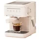 Machine à expresso semi-automatique, cafetière pour expresso, latte macchiato, cappuccino, blanc, 20