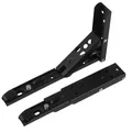 2 pz 8 "-14" staffa per mensola pieghevole nera Heavy Duty bianco pieghevole staffa per mensola Hardware per lavoro da tavolo RV Car Saving Space