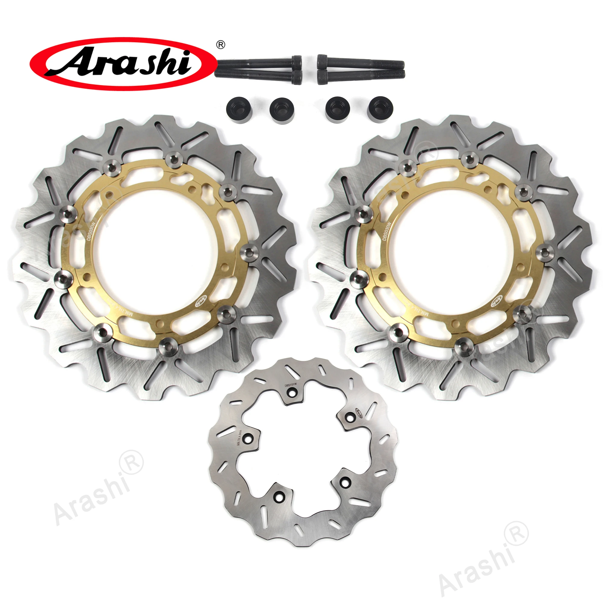 Arashi Oversize CNC Anteriore Posteriore Disco Freno Rotori Set Per YAMAHA XP T-MAX TECH MAX ABS 560 2020 2021 TMAX SX ABS 530 2017-2019