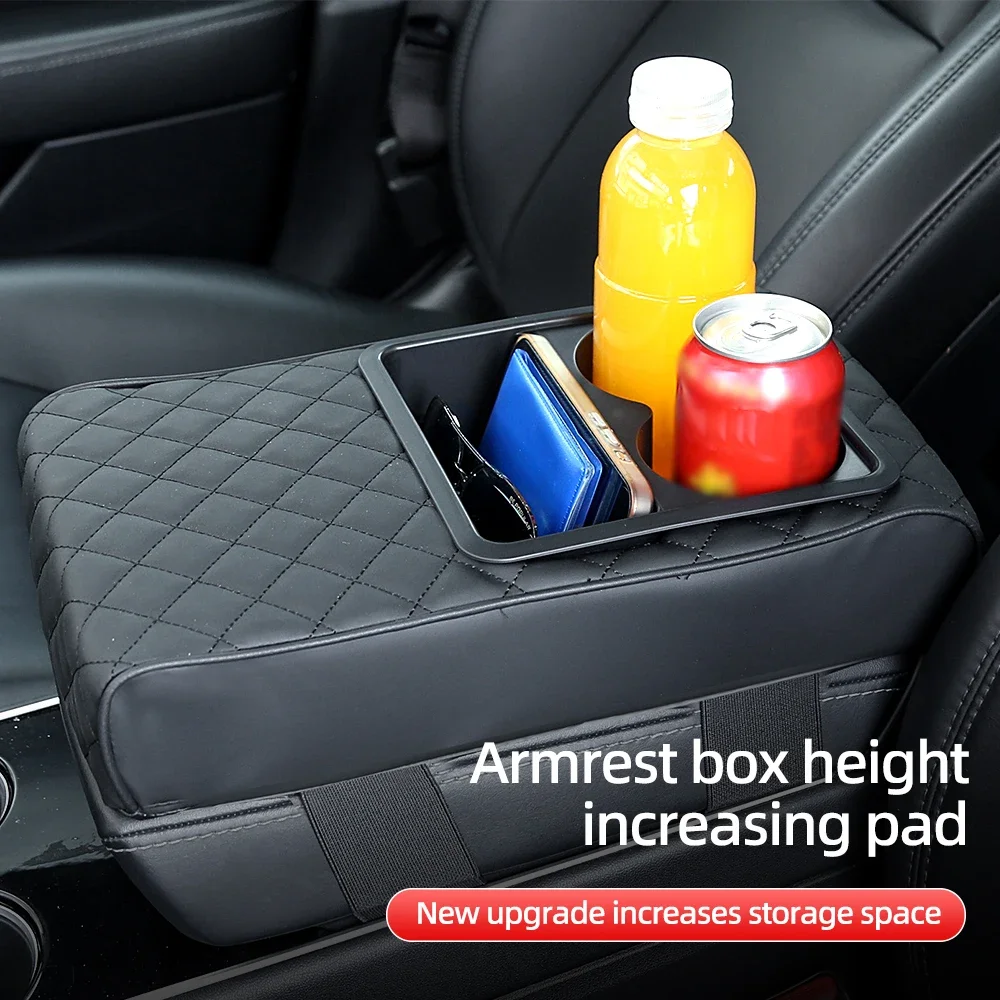 Auto Center Console Bracciolo Cuscino Bracciolo Copertura Memory Foam Bracciolo per auto Cuscino Portabicchieri Accessori interni per auto Universale