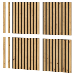Inn.Furn Akustikpaneel Set 4-teilig Eiche Artisan 40 x 40 cm Easy Image