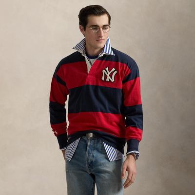 Polo Ralph Lauren – Yankees-Rugby-Shirt in Marineblau/Rot Image