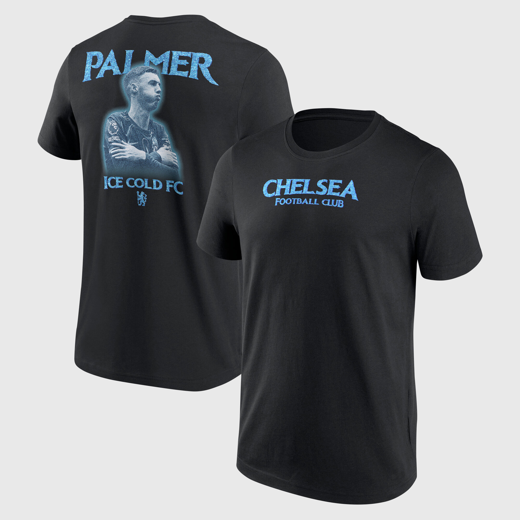 Chelsea Cole Palmer Ice Cold FC Grafik-T-Shirt – Schwarz – Herren Image