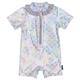 Mikk-Line - Kid's UV Suit Frill Recycled AOP - Lycra Gr 122/128 - 7-8 Years grau