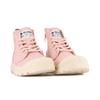 Schnürboots PALLADIUM "PAMPA HI ZIP ORGANIC", Gr. 43, nature pink, Textil, sportlich, Schuhe