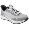 Slip-On Sneaker SKECHERS "SLADE ULTRA", Herren, Gr. 45, grau, Veloursleder, Textil, casual, Schuhe, mit Bungee Schnürung