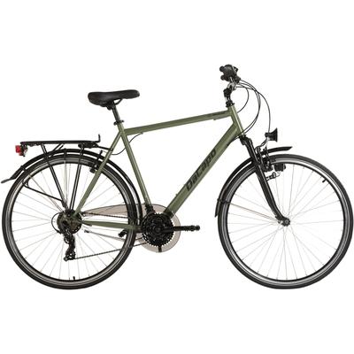 Trekkingrad DACAPO "Trekkingrad Herren 28'' Montreal Olivgrün 21 Gänge RH 58 cm" Gr. 58, grün (grün, schwarz), Fahrräder, 58cm, 28 Zoll (71,12cm) hinten: 28 Zoll (71,12cm)