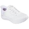 Slip-On Sneaker SKECHERS "ARCH FIT 2.0-EASY CHIC", Damen, Gr. 37, weiß, Textil, casual, Schuhe, Schlupfschuh, Vegan mit elastischer Bungee Schnürung, Topseller