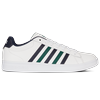 Sneaker K-SWISS "COURT TIEBREAK II", Gr. 45, weiß, peacoat, rain forest, Leder, sportlich, Schuhe
