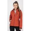 Softshelljacke DEPROC ACTIVE "SHELBY PEAK DC", Damen, Gr. 36 (S), rot (chilli), 100% Polyester, casual, tailliert, Langarm gerader Abschluss mit Klettverschlüssen, Jacken, leichte Softshelljacke mit All-Over-Print und abnehmbarer Kapuze