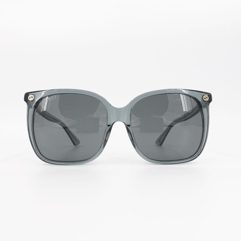 Gucci Accessories | Gucci Gg0022 Oversized Acetate Sunglasses Gray Os | Color: Gray | Size: 57/16/145