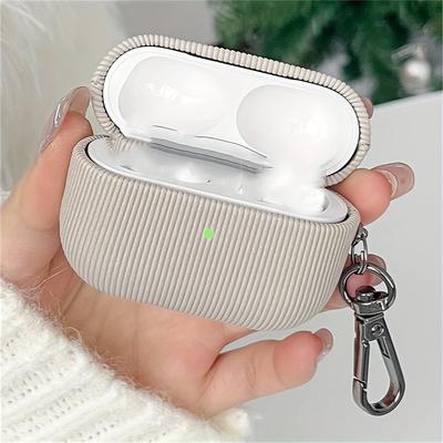 TEMU Luxury Vertical Pattern New Earphone Case For Soft Protective Cover For Airpods 1 2 3 Image