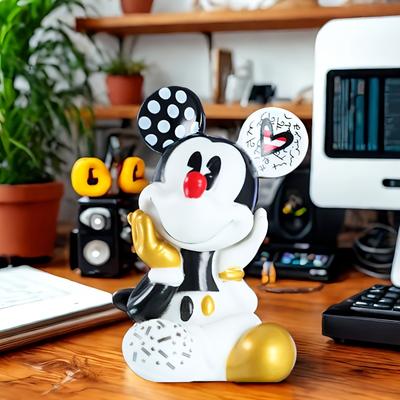 TEMU Stitch & Mouse Figurines - Handcrafted, Decorative Statues For Home, Office, Bedroom, Car - Ideal For Birthdays, New Year, Valentine's Day Gifts - Plastic, No Power Needed, Image