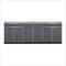 NewAge Outdoor Kitchens Aluminum Slate 4-Piece Outdoor Kitchen Set with Countertops and Covers