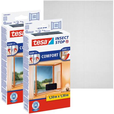 Tesa - 2x Insect Stop comfort Fliegengitter für Fenster - Insektenschutz mit Klettband Image