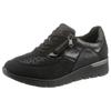 Schnürschuh WALDLÄUFER "K-RAMONA-Soft", Damen, Gr. 3,5 (36), schwarz, Nubukleder, Textil, Lackleder, sportlich, Schuhe, mit Luftpolster-Laufsohle, K-Weite