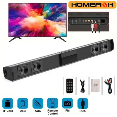 TV Sound Bar Home Theater Sound System Bluetooth Speaker Computer Speakers for TV Soundbar Box Subwoofer Radio