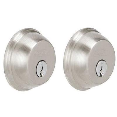 SCHLAGE B62N 619 Deadbolt,Satin Nickel,Keyed Different