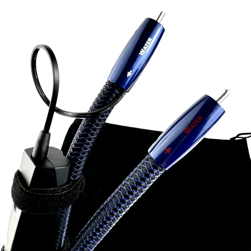 Wasser RCA-Kabel solide perfekte Oberfläche Kupfer (PSC) Aduio-Signal leitung rot Kupfer versilbert 2RCA-Stecker auf 2RCA-Stecker