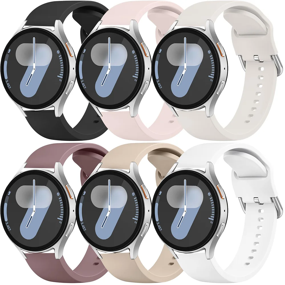 20mm 22mm Armband für Samsung Galaxy Watch 7/FE/6/5/pro/4 Classic 43mm 47mm/Active 2 Silikon Sportarmband Huawei Gt 4-3-2 Band Image