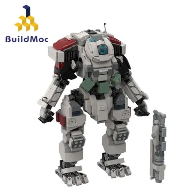 BuildMoc Titanfall 2 Scorch Titan Roboter Bausteine Set Schlacht Mecha Soldaten Ziegel Spiel DIY Image