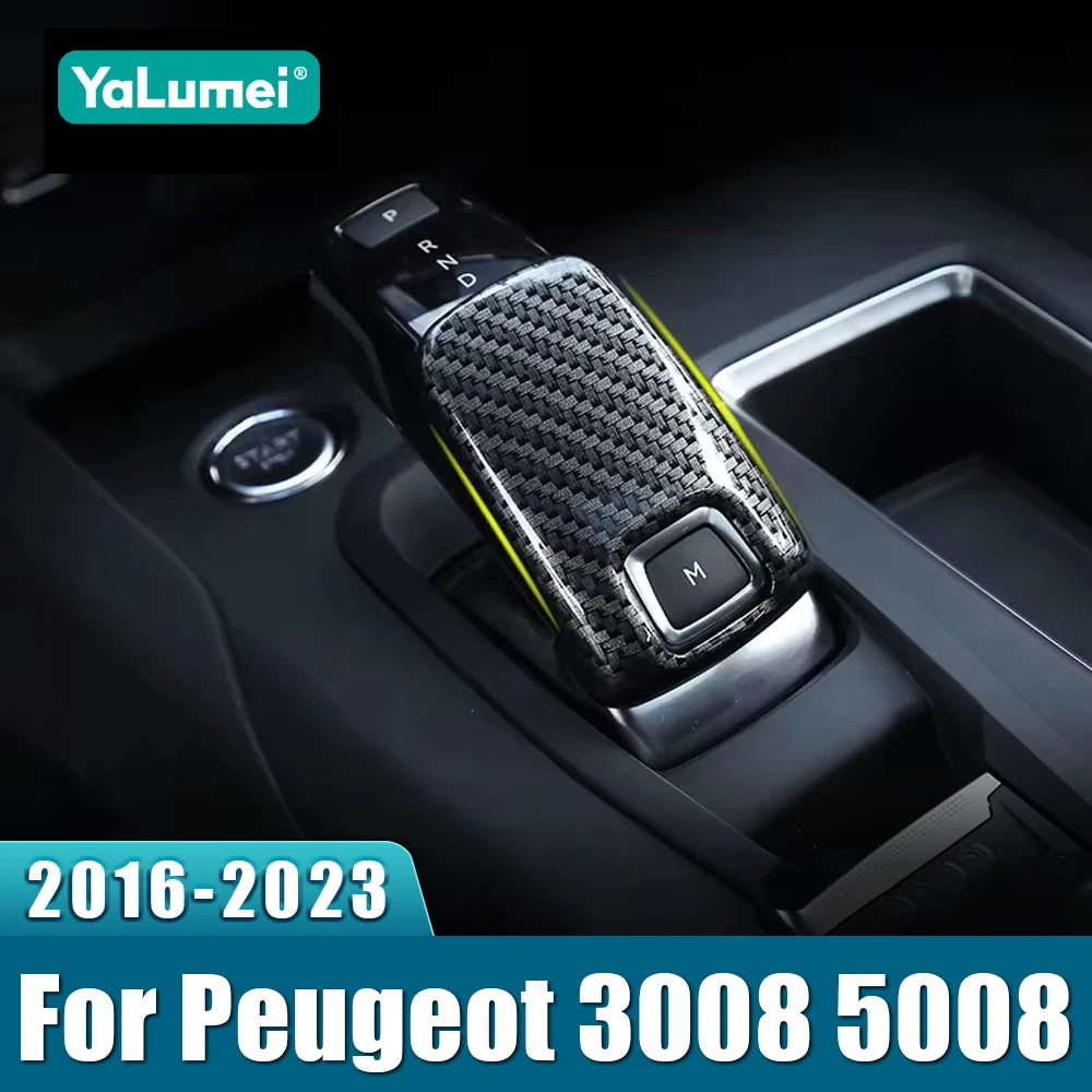 Für Peugeot 3008 5008 GT Für Citroen C5 Aircross 2017 2018 2019 2020 2021 2022 2023 auto Schaltknauf Getriebe Abdeckung Zubehör Image