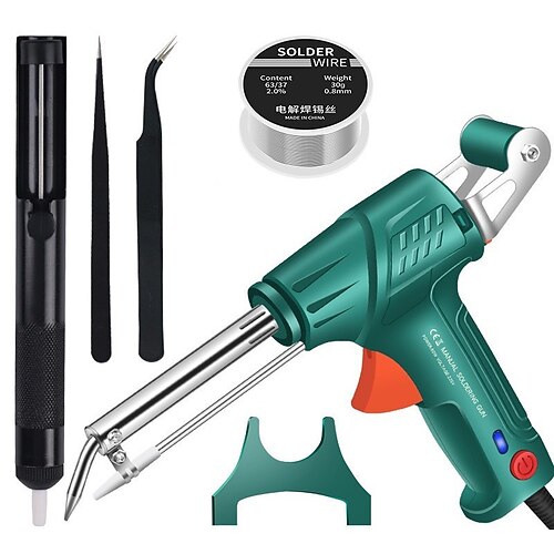 Innenbeheizte industrielle Laserschweißwerkzeuge, tragbares Multifunktionslötkolben-Lötpistolenset, 3-in-1-Handschweißpistole für Metall, Schiffsbau, Heimwerken Image