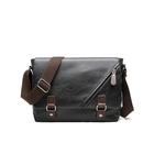 Herren Messenger Bag aus Kunstleder – Vintage Business-Umhängetasche mit verstellbarem Riemen und Schnallendetail, professionelle Aktentasche für Büro, Arbeit und Reisen