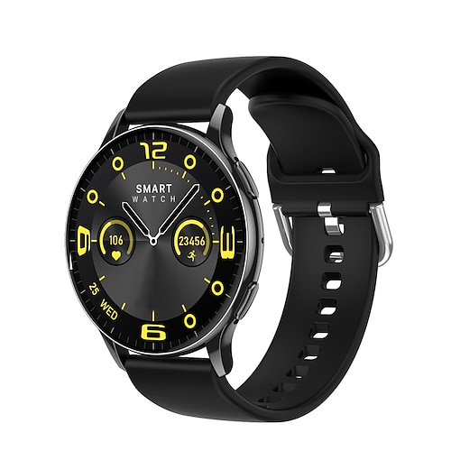 696 CY29 Smartwatch 1.32 Zoll Smartwatch Fitnessuhr Bluetooth Schrittzähler Anruferinnerung Schlaf-Tracker Kompatibel mit Android iOS Damen Freisprechanrufe Nachrichtenerinnerung IPX-0 42mm Image