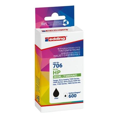 Edding Tintenpatrone »EDD-706« ersetzt Hewlett Packards »T6N04AE« Nr. 303XL schwarz Image