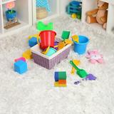 HOMEMAXS Foam Base Ten Blocks Set for Kids Early Math Learning Supplies Counting Cubes EVA Assorted Color