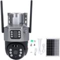 Telecamera di sorveglianza WiFi esterna Batteria solare Wireless, telecamera WiFi hd 8MP, batteria
