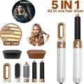 5 in 1 Asciugacapelli Pettine Caldo Set Ferro arricciacapelli professionale Piastra per capelli