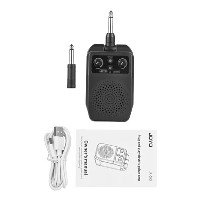 Portable Guitar Plug Amplifier Built-in 4 Effects Plug and Play Mini Amp Speaker for Electric Guitar