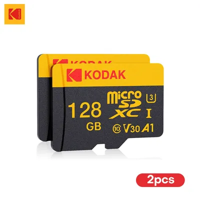 2PCS Kodak High-Speed SD Memory Card 32GB/64GB/128GB for Dash Cams, Cameras & Surveillance camera