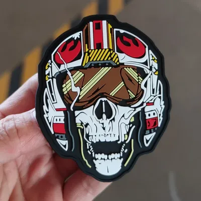 Tactical Skull Morale 3D PVC Badge Patch Personality Punk Armband Hook and Loop Military Backpack